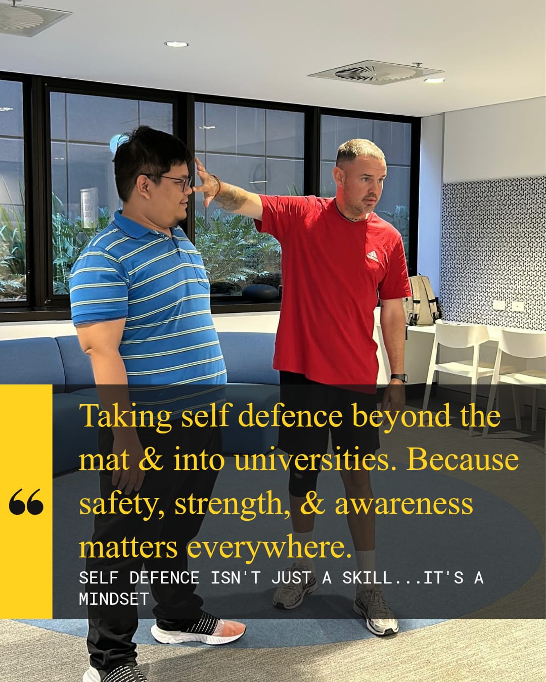 Self-defence training on campus